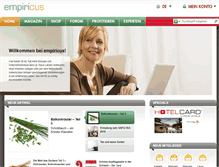 Tablet Screenshot of empiricus.ch